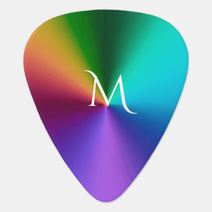 Hot Metallic Rainbow Guitar Pick