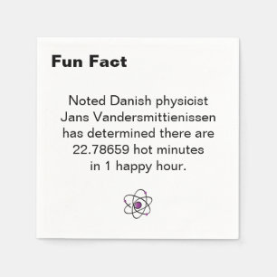 Hot Minute Fun Fact Cocktail Napkins