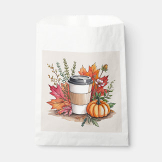 Hot Mocha Latte Coffee Favor Bags