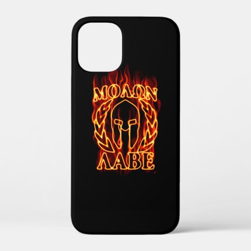 Hot Molon Labe Warrior Mask Laurels on Fire iPhone 12 Mini Case