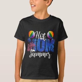 Hot mom summer floral hot air balloon mama life T-Shirt