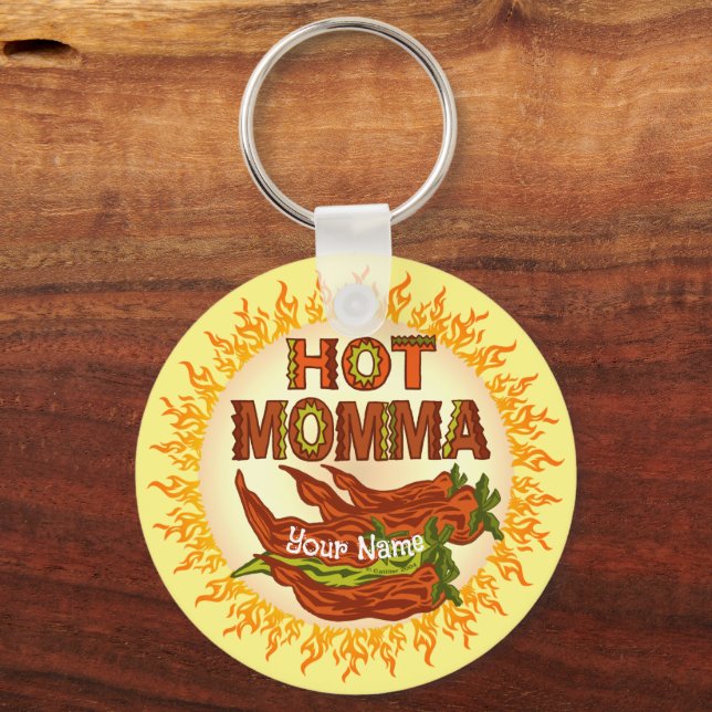 Hot Momma  Keychain (Front)