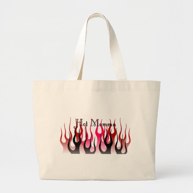 hot momma large tote bag (Front)