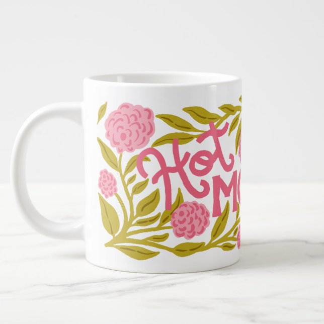 Hot Momma Mother's Day Jumbo Mug (Left)