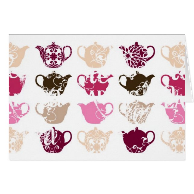 Hot Morning Tea Cards (Front Horizontal)