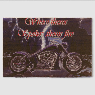"Hot Motorcycle" Fiber Doormat