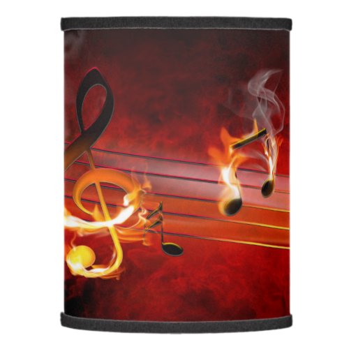 Hot Music Notes Lamp Shade