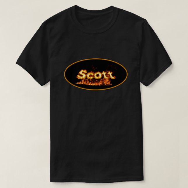 Hot Name Scott T-Shirt (Design Front)