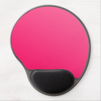 Hot Neon Bright Pink Black Gel Mousepad