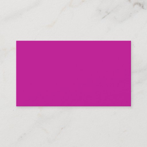 Customizable Hot Neon Pink Business Card