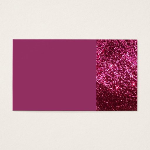 Customizable HOT NEON PINK SPARKLE GLITTER BACKGROUND PARTY FUN BUSINESS CARD
