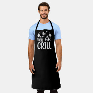 Hot Off The Grill BBQ Large Black Apron
