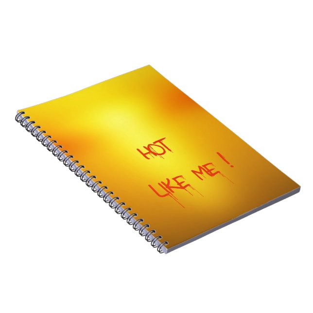 Hot Orange. Notebook (Right Side)