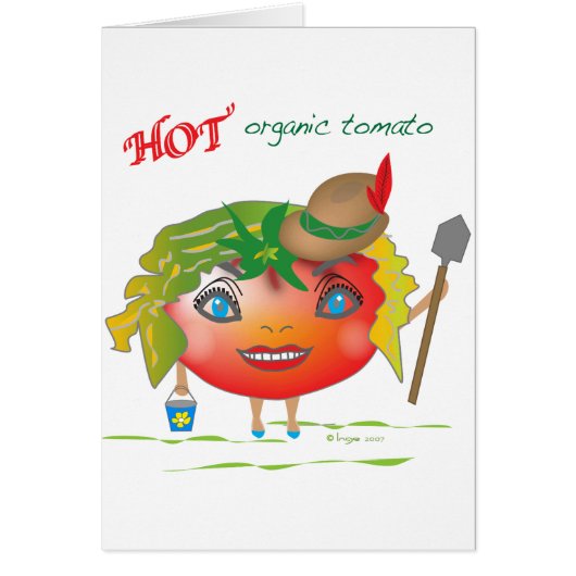 Hot Organic Tomato Cards (Front)