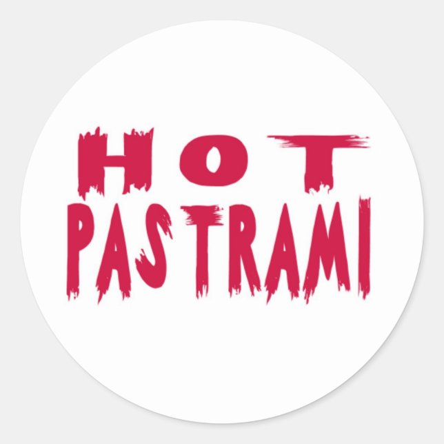 Hot Pastrami Classic Round Sticker (Front)