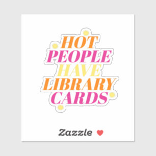 Hot People Library Sticker
