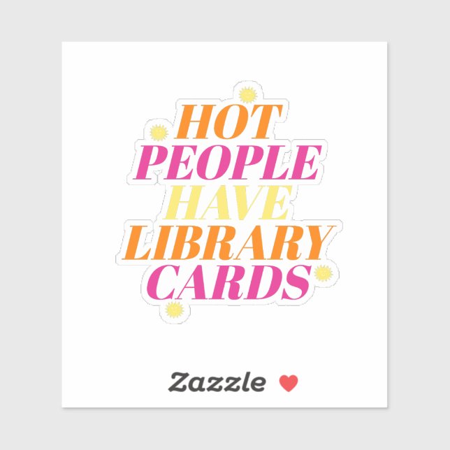 Hot People Library Sticker (Sheet)
