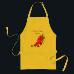 Hot Pepper Apron<br><div class="desc">Personalize this chili pepper design with your own name or text using the template, or click "Customize it" to modify the design further.</div>