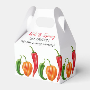 Hot Pepper Chili Habanero Jalapeno Favor Boxes