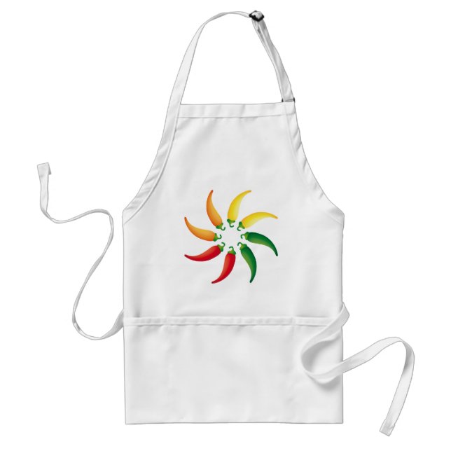 Hot Pepper Chilis Southwest Tex Mex Peppers Adult Apron (Front)