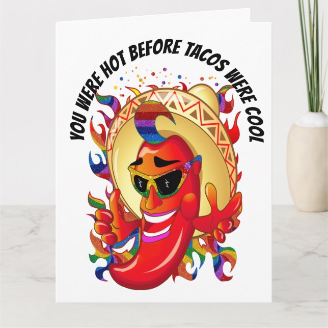 Hot Pepper Compliment Greeting Card (Front)