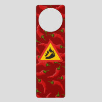 Hot pepper danger sign