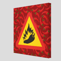Hot pepper danger sign