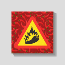 Hot pepper danger sign