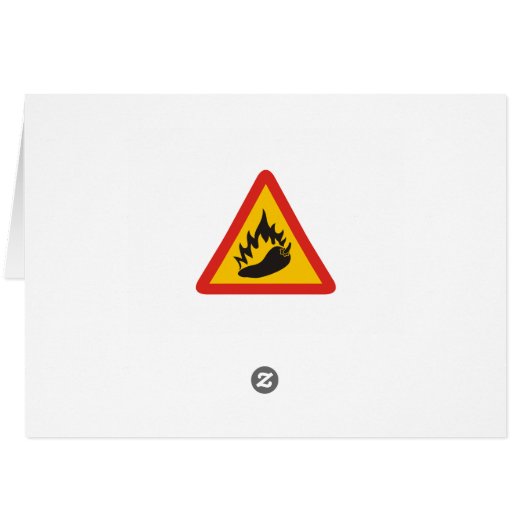 Hot pepper danger sign (Back Horizontal)