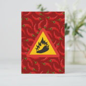 Hot pepper danger sign (Standing Front)