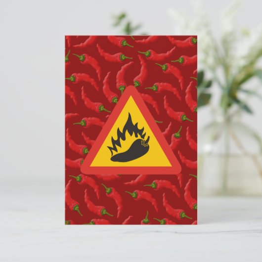Hot pepper danger sign (Standing Front)