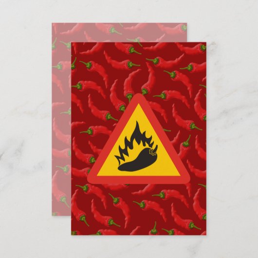 Hot pepper danger sign (Front/Back)