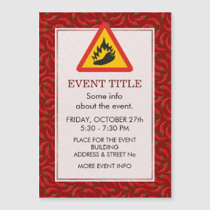 Hot Pepper Danger Sign