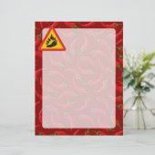 Hot pepper danger sign (Standing Front)