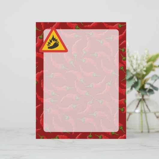 Hot pepper danger sign (Standing Front)