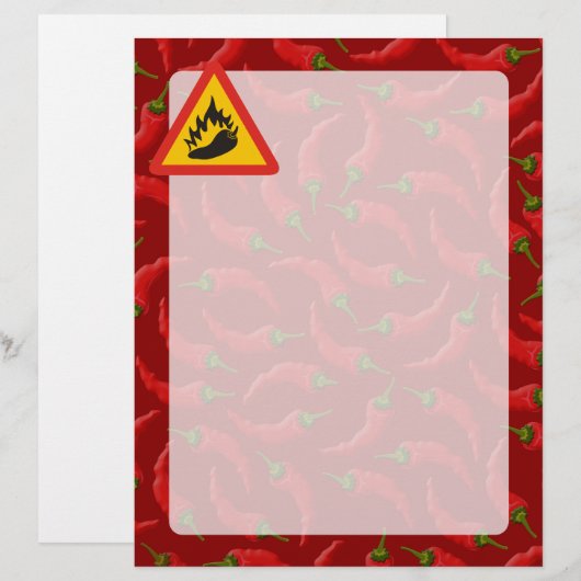 Hot pepper danger sign (Front/Back)