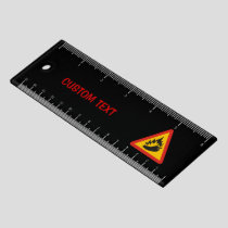 Hot pepper danger sign 6 inch Ruler