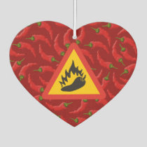 Hot pepper danger sign air freshener