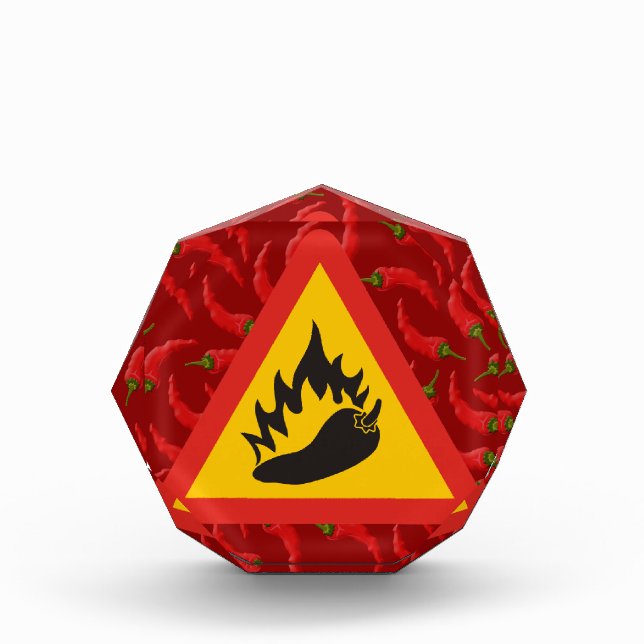 Hot pepper danger sign award (Front)
