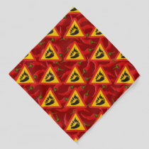 Hot pepper danger sign bandana