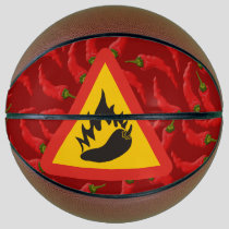 Hot pepper danger sign basketball