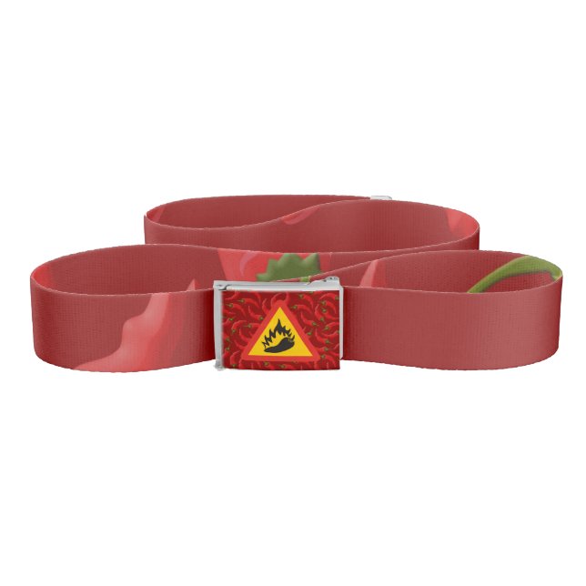 Hot pepper danger sign belt (Zig-Zag)