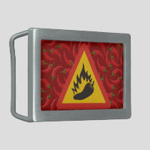 Hot pepper danger sign belt buckle
