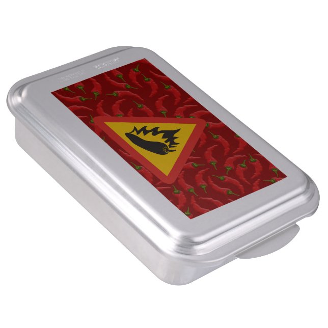 Hot pepper danger sign cake pan (Side)