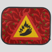 Hot pepper danger sign car mat