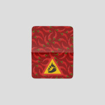 Hot pepper danger sign card holder