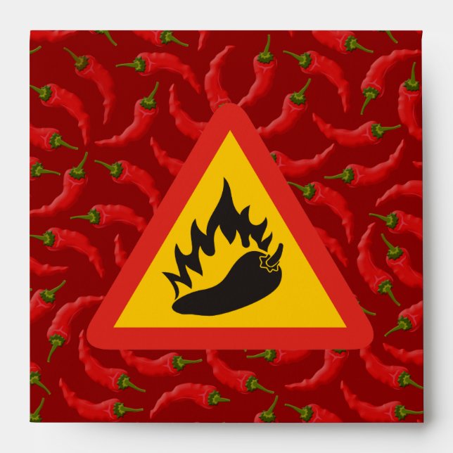 Hot pepper danger sign envelope (Front)