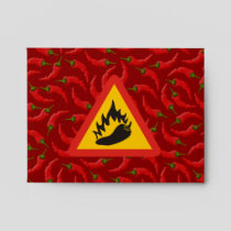 Hot pepper danger sign envelope