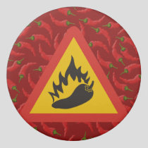 Hot pepper danger sign eraser