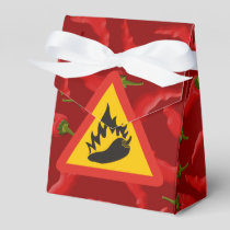 Hot pepper danger sign favor box